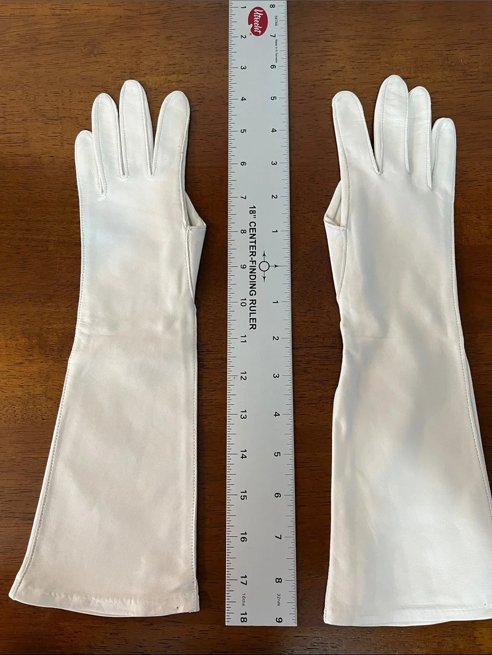 Long White Opera Gloves - Classic Nylon